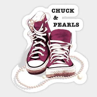 Chuck and Pearls Sticker